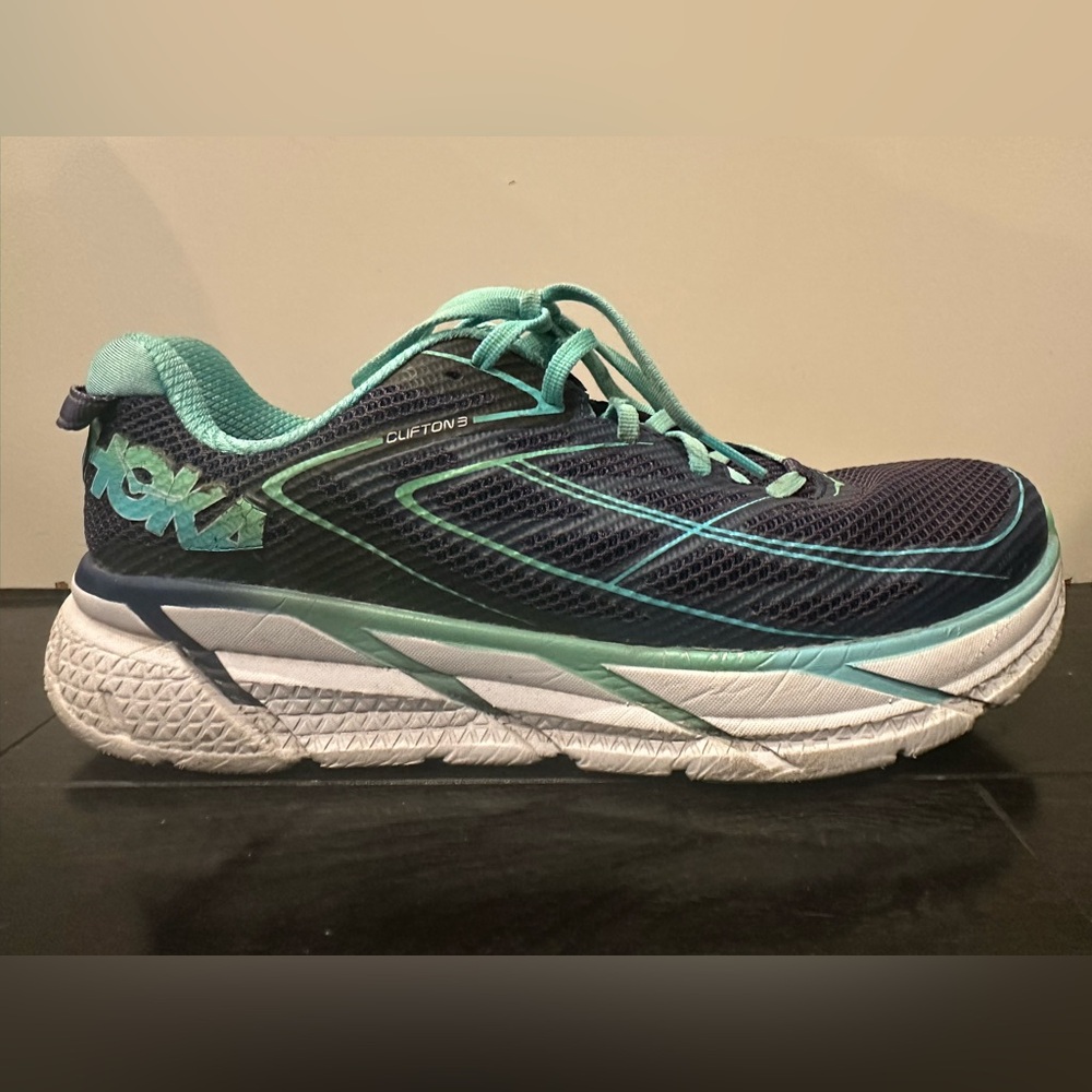 Hoka One One Clifton 3 Running Shoes Women’s Size 9.5 1012045MBSBD Blue